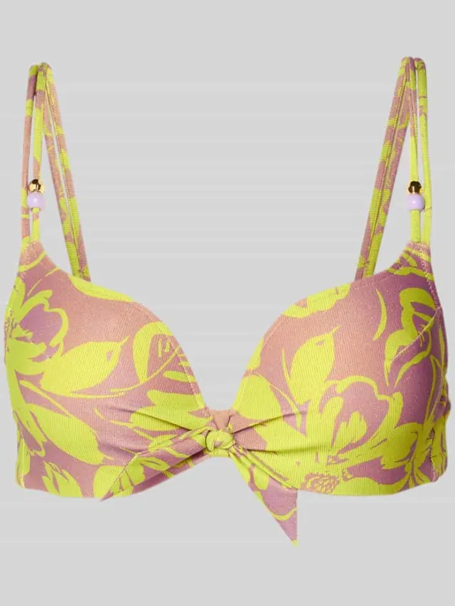 Marie Jo Bikinitop met knoopdetail model 'CHALIA' Lichtgroen