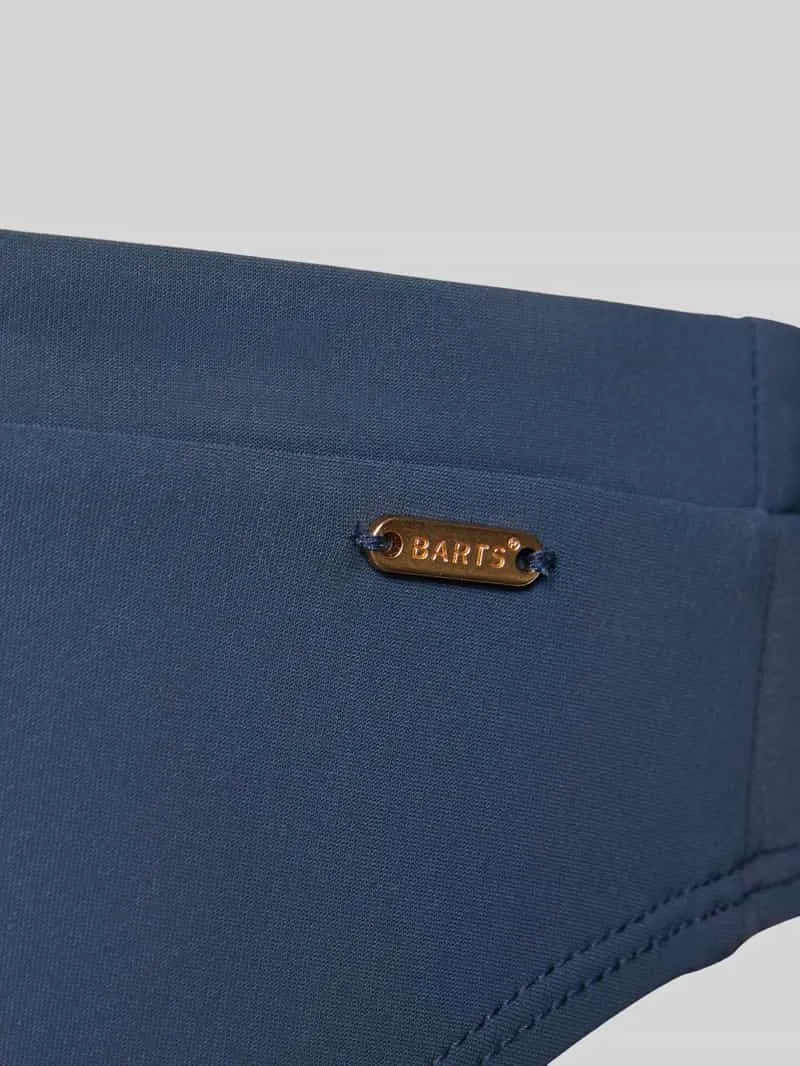 Barts Bikinibroekje met labeldetail model 'SOLID' marineblauw, foto 3
