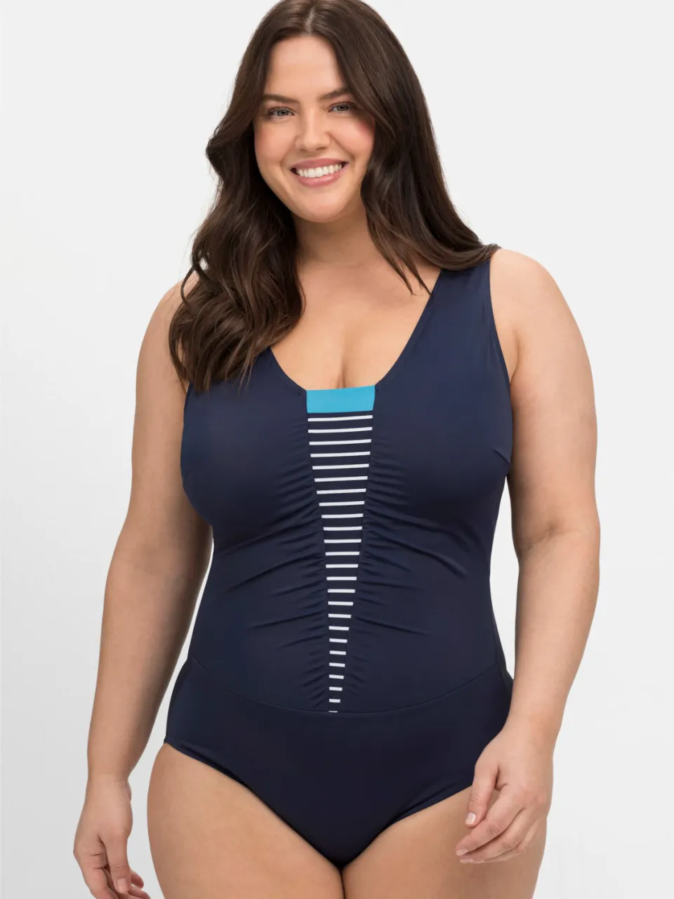 badpak marineblauw gestreept marine gestreept
