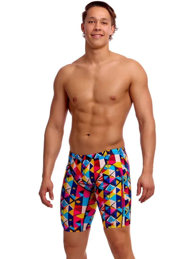 Funky Trunks Zwemjammer Training Broken Blox [Blauw,Veelkleurig]