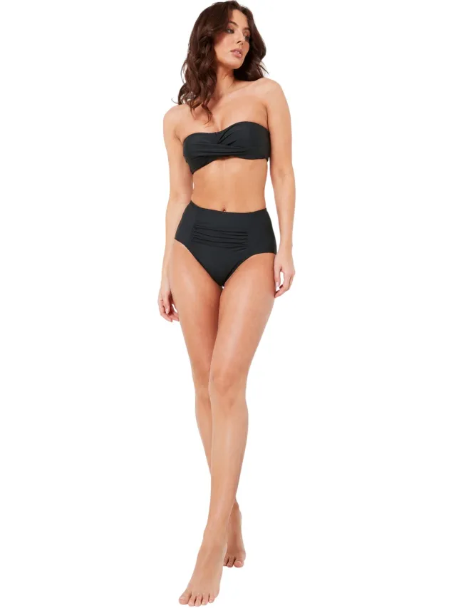 Be You Twist-bikini-top voor dames, op verschillende manieren te dragen (Zwart)