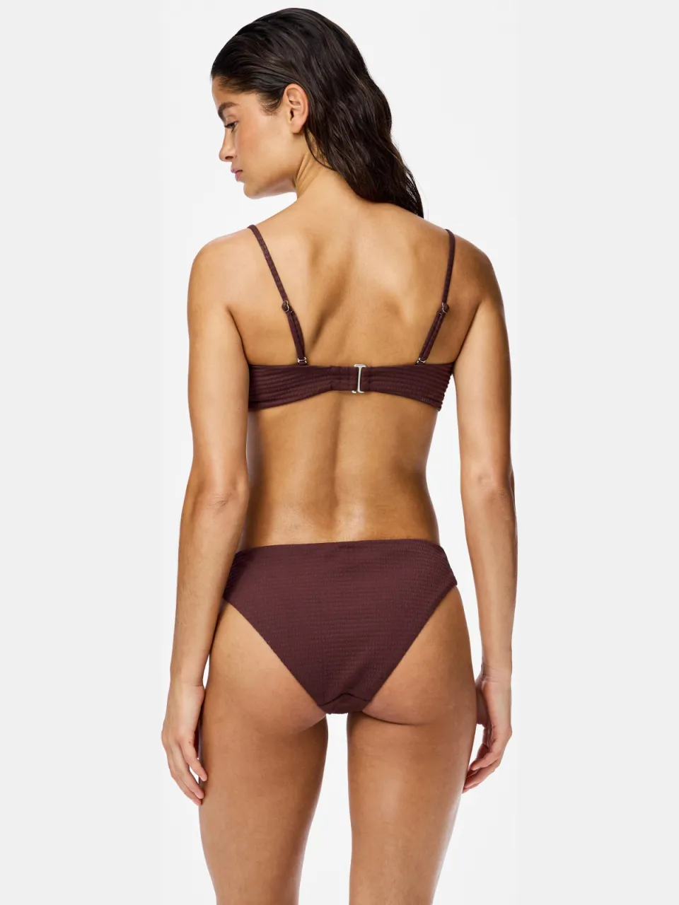 Pieces voorgevormde triangel bikinitop PCBAOMI petrolgroen, foto 5