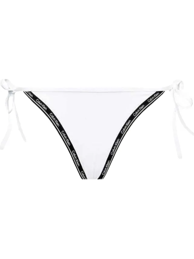 Calvin Klein Dames/Dames Bikinibroekje met Contrast Detail Zijband (Wit), foto 2