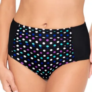 Wiki Rhodos Swim Midi Shape Brief bikinibroekje zwart gestipt Versch.kleure/Patroon