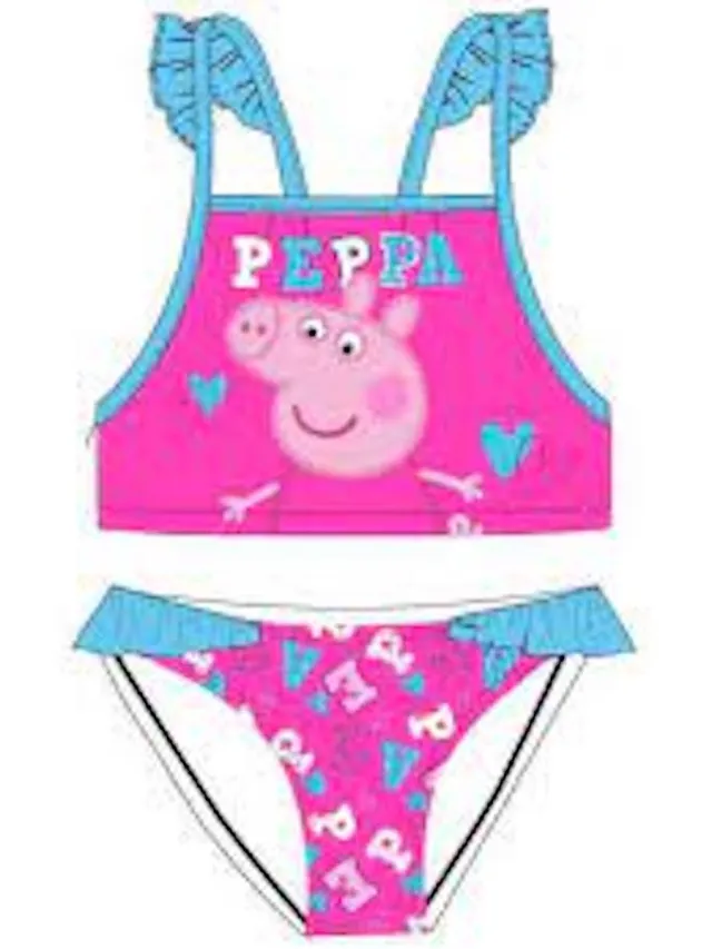 Peppa Pig Roze/blauwe bikini van Peppa Pig roze en blauw