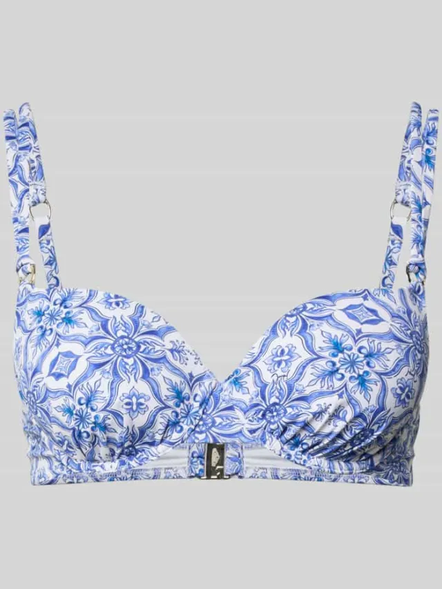 Joop! Bikinitop in allover-look model 'MURI BEACH' Blauw