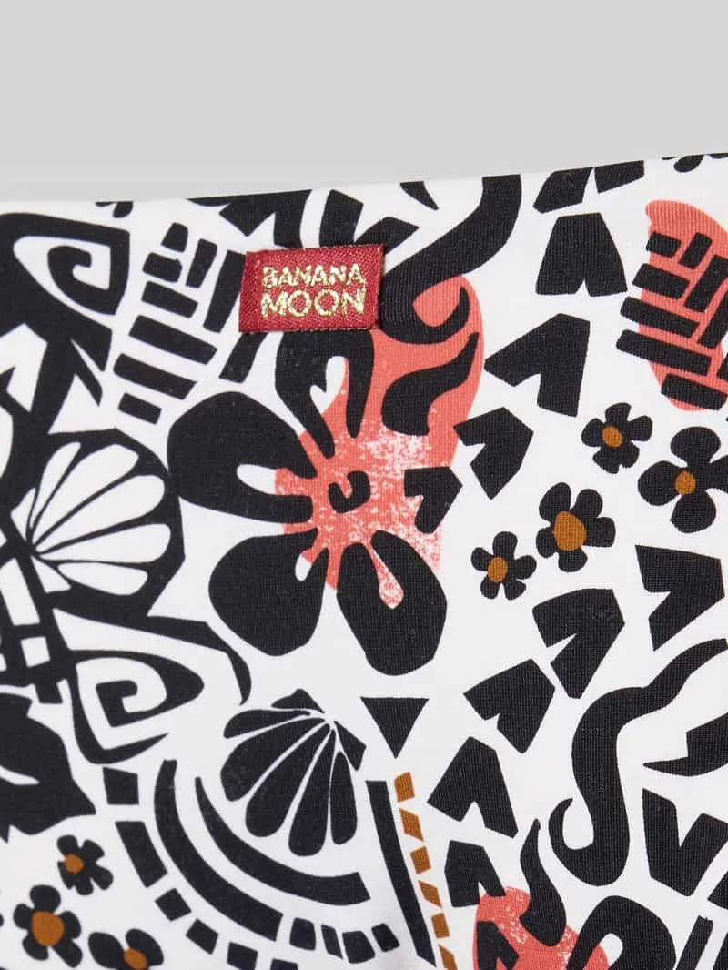 banana moon slim fit bikinibroekje met florale all-over print model 'Jaka' grijs, foto 3