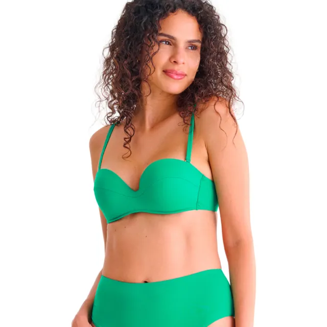 Lisca Portofino bandeau bikinitop groen