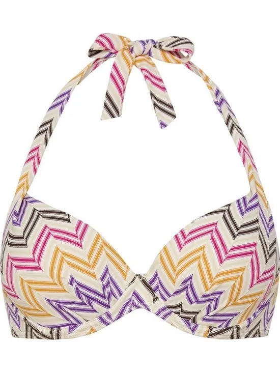Cyell Maat 40E MIRAGE Bikinitop Halter Voorgevormd met Beugel Dames Multi