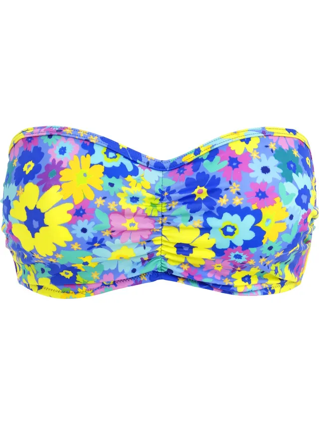 Freya Garden Disco UW Bandeau Bikini Top Dames Bikinitopje - Maat 75F (EU) blauw