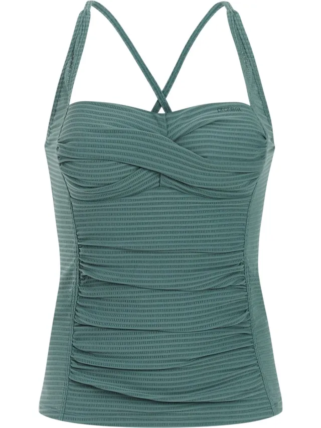 Protest MIXCamo - Tankini top Dames - B&C-Cup - Verstelbare bandjes - Vaste vulling Laurel Green