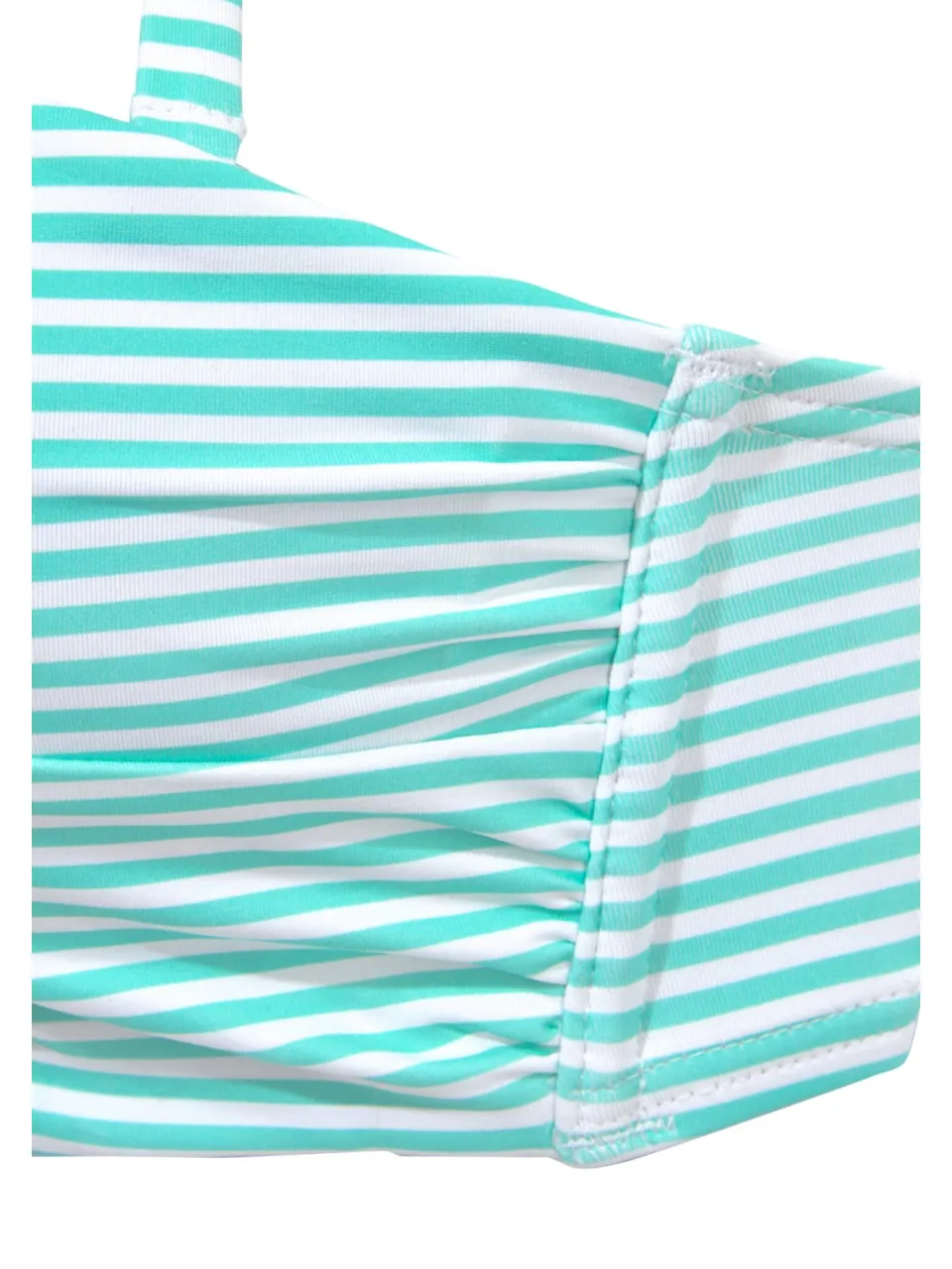bandeaubikini met beugel mint en wit, foto 2