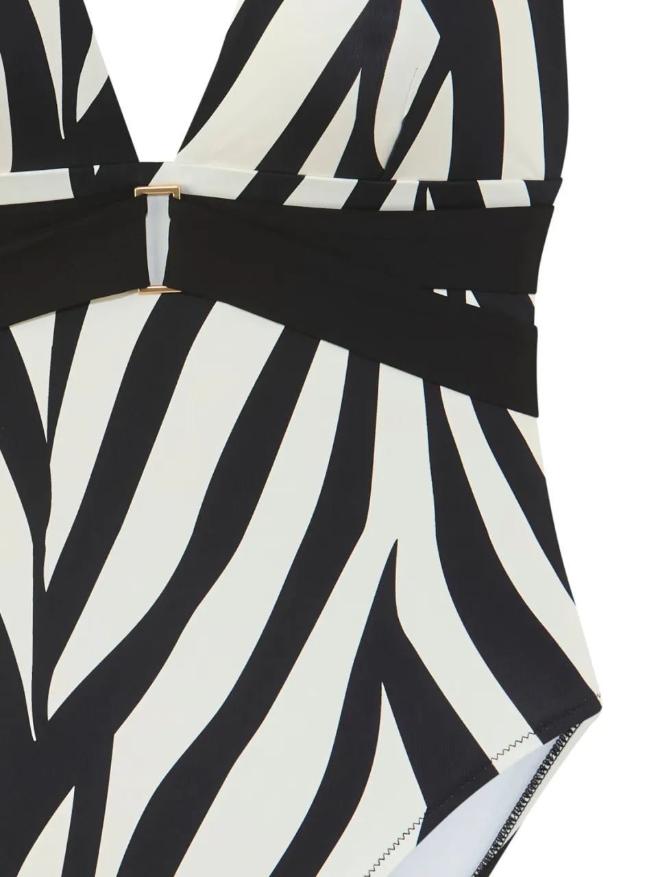 badpak zwart-crème zebraprint, foto 2