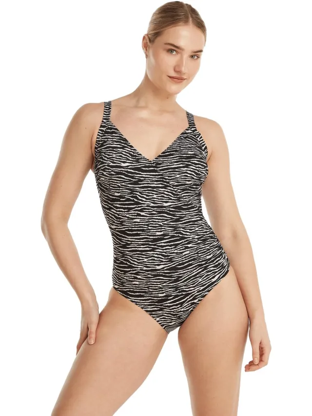 Ten Cate badpak soft cup zebra stripe voor Dames
