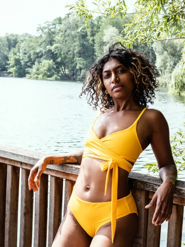 Anekdot dames vegan Bikinibroekje Core Geel