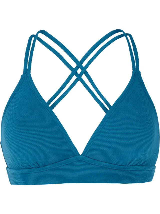 Protest Mixsupers – Triangel bikini top Dames – Koordsluiting – Uitneembare vulling – Mix & Match Surfing Blue