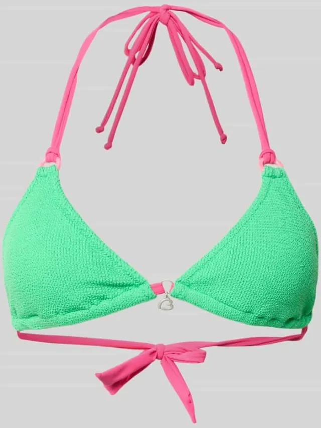 banana moon Bikinibovendeel met Labeldetail Model 'BRARO' Neon groen