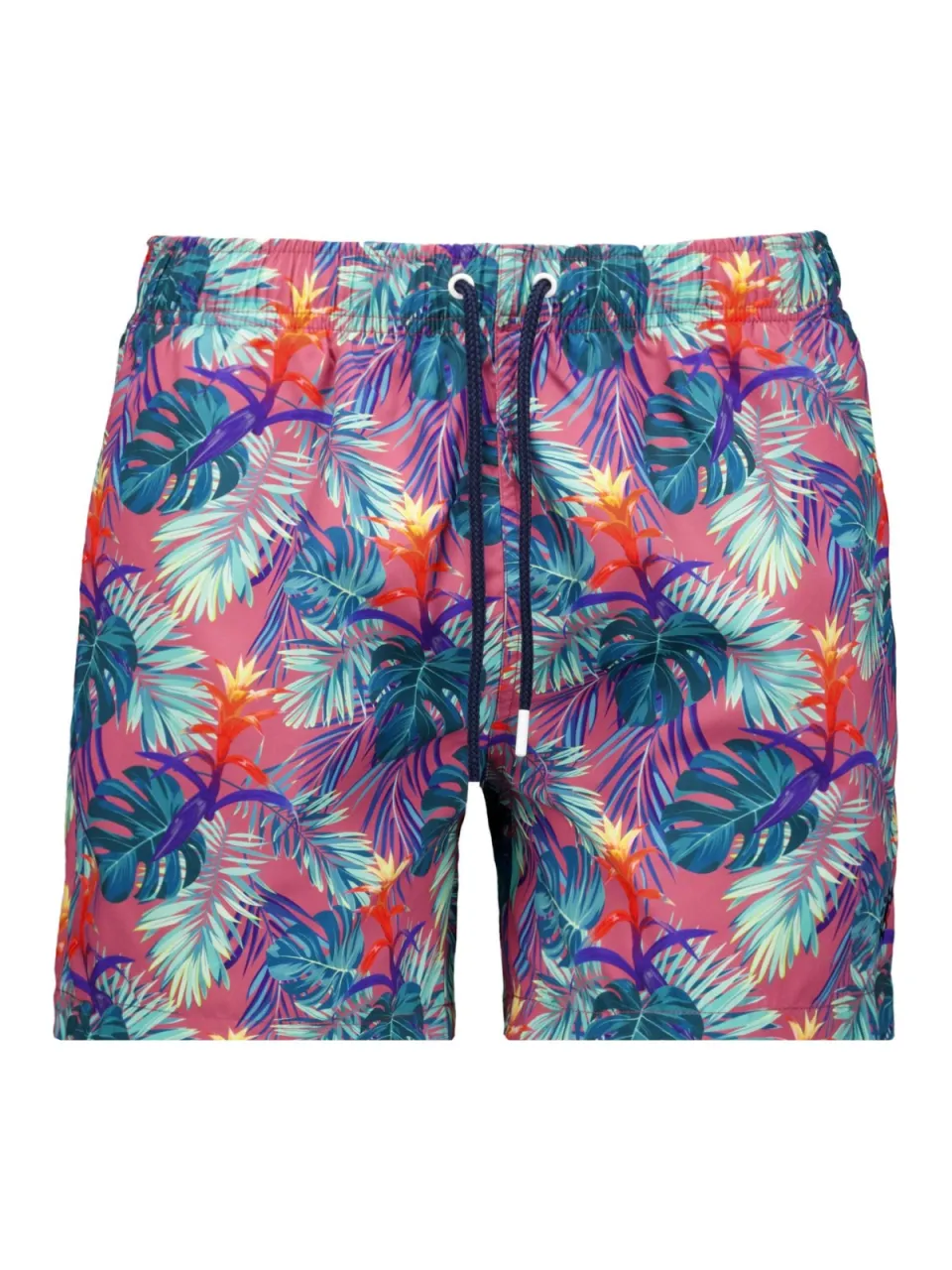 Ragman zwembroek roze met bladprint Gedessineerd
