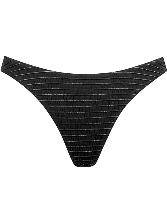 WATERCULT Women's Afterlight Bikini Bottoms No. 689 - Bikinibroekje, zwart/grijs