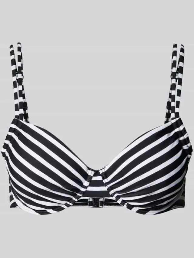 VENICE BEACH Bikinitop met voorgevormde cups, model 'Summer' Zwart