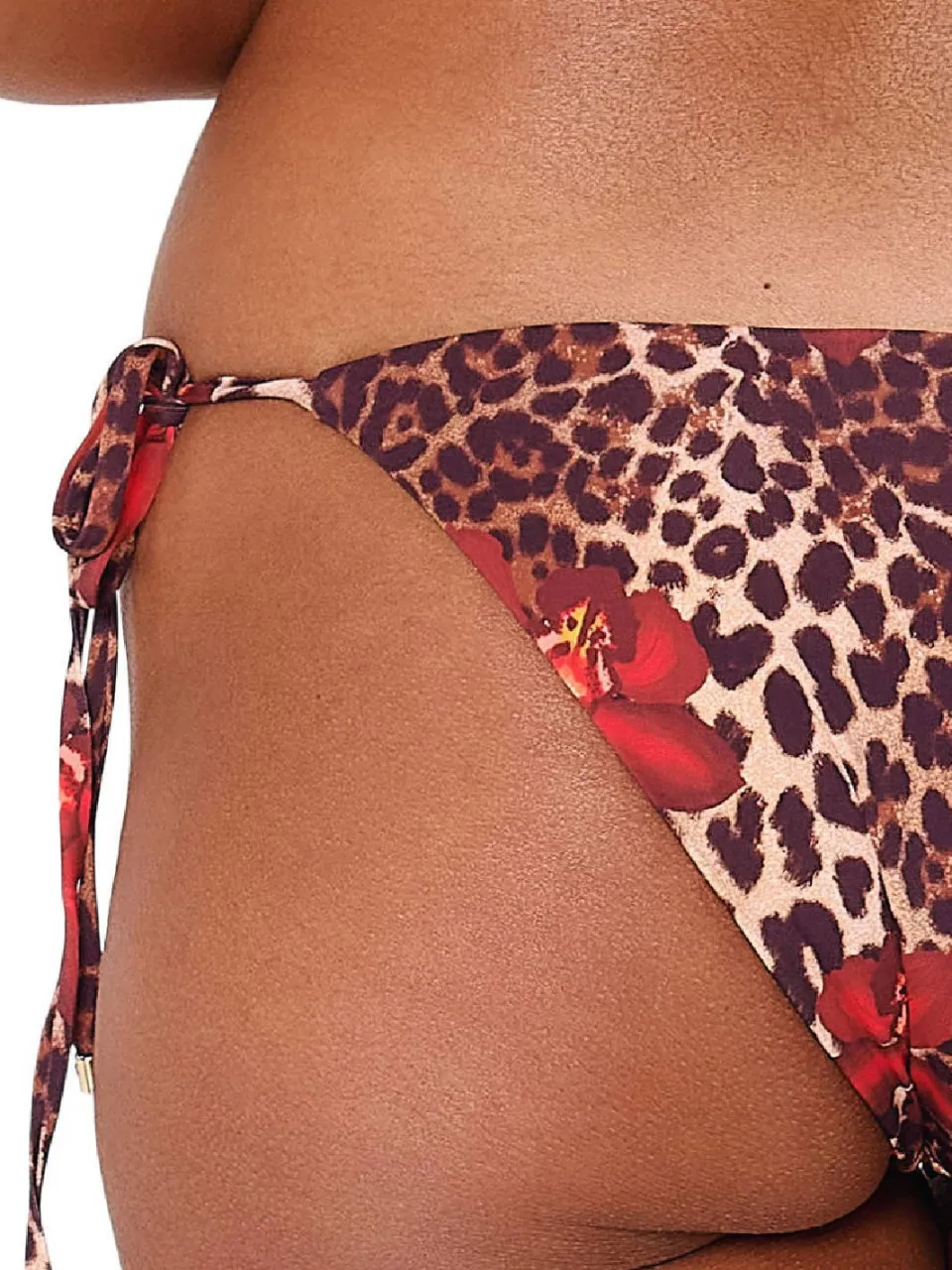 Lingadore strik bikinibroekje bruin/rood, foto 8