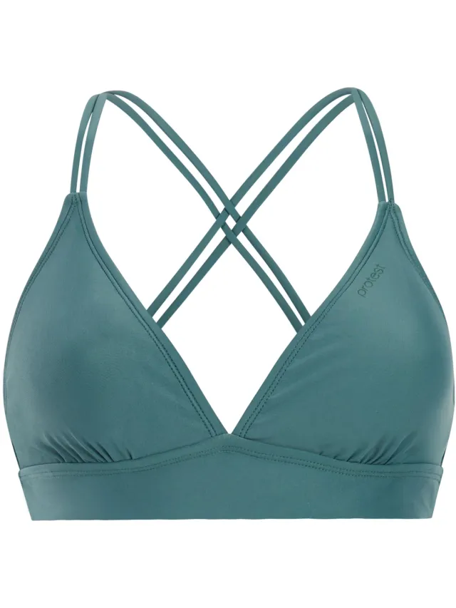 Protest MIXSuperi - Bikini top Dames - Normale pasvorm - Uitneembare vulling - Groen Laurel Green