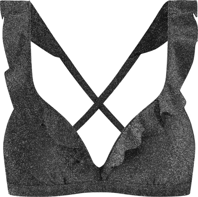 Beachlife Sea Glitter Dames Bikinitopje Zilver