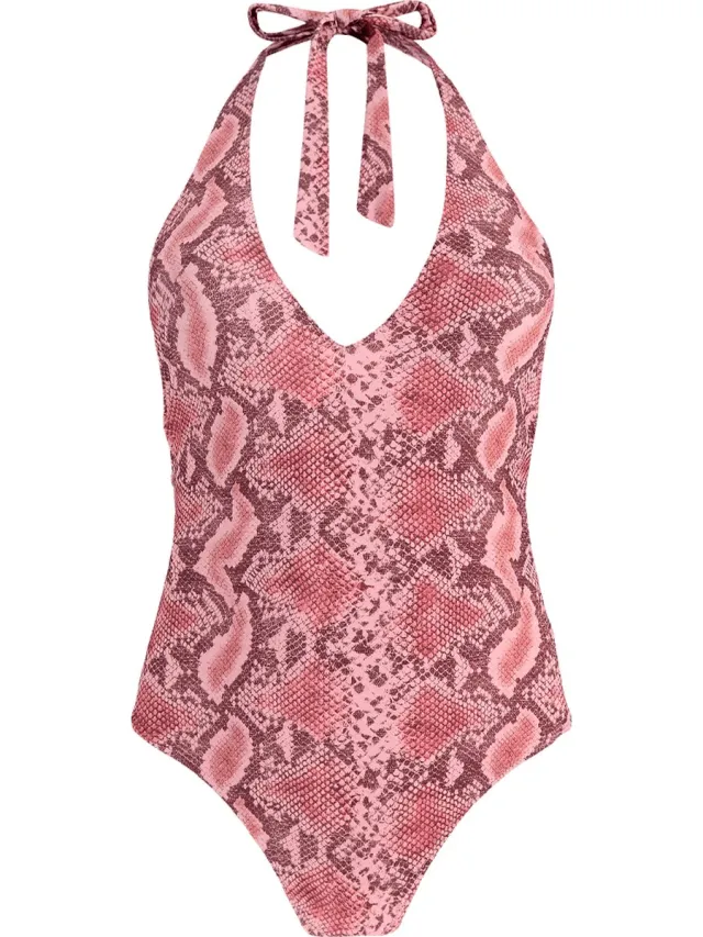 Barts Keona Halter One Piece pink Dames Badpak