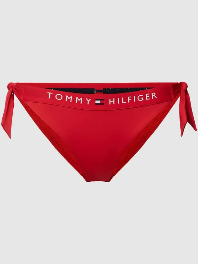 Tommy Hilfiger Bikinibroekje met zijdelingse rijgveters model 'ORIGINAL' Rood