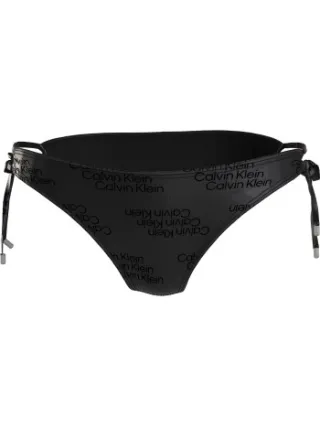Calvin Klein Core Tonal Logo Tie Side bikinibroekje zwart