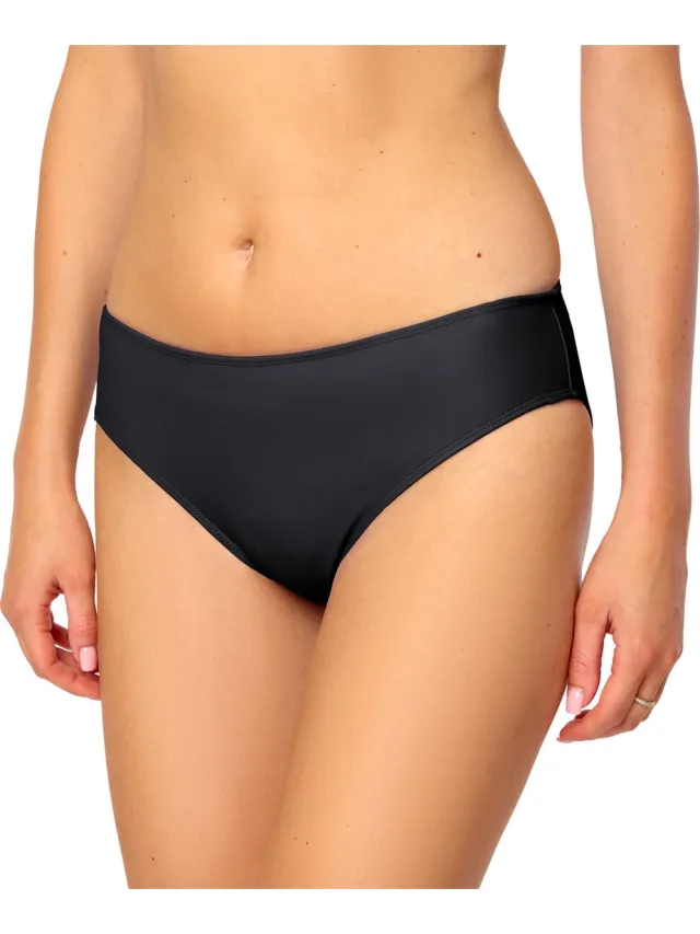 Bellivalini BLV-VR-Brief-1 Dames Zwembroek - Zwemshorts - Bikinibroekje - Elastische tailleband - Polyamide & Elastaan - Zwart