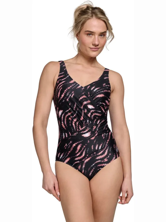 Ten Cate badpak soft cup shape tie dye wave voor Dames