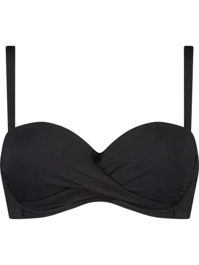 Beachlife Black Swirl Dames Bikinitopje Zwart