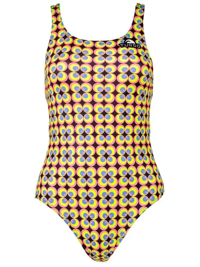 Turbo Flower 70 Zwemkleding Geel 3XL Vrouw Yellow / Pink