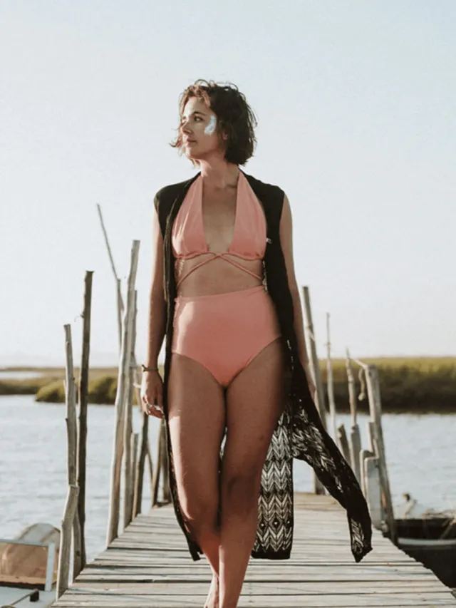 Anekdot dames vegan Bikinitop Versatile Roze Lichtroze