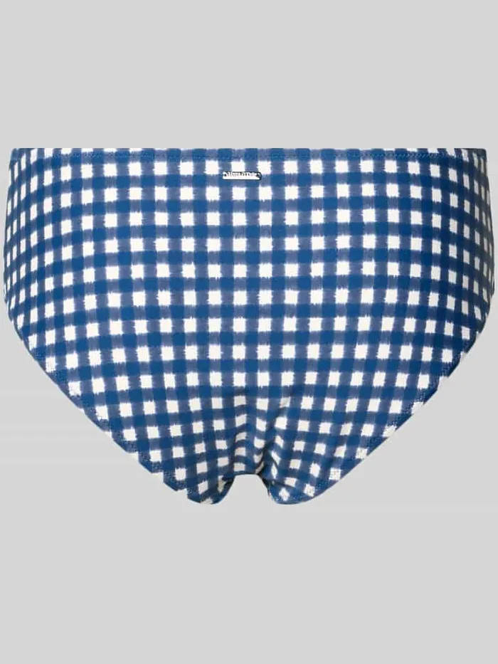 Marc O'Polo Bikinibroekje met ruitmotief model 'GINGHAM PANTY' donkerblauw, foto 2