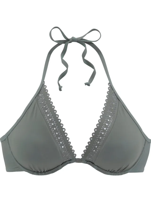 Beugelbikinitop olijf, foto 2