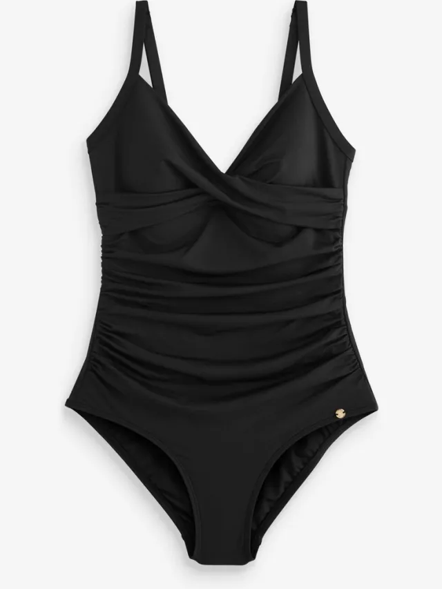 Next Dames - Vormgevend en buikcorrigerend badpak - Zwart Black