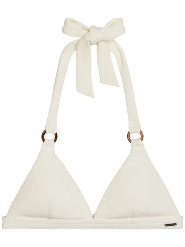 Marc O'Polo Bikinitop met structuurpatroon Wit