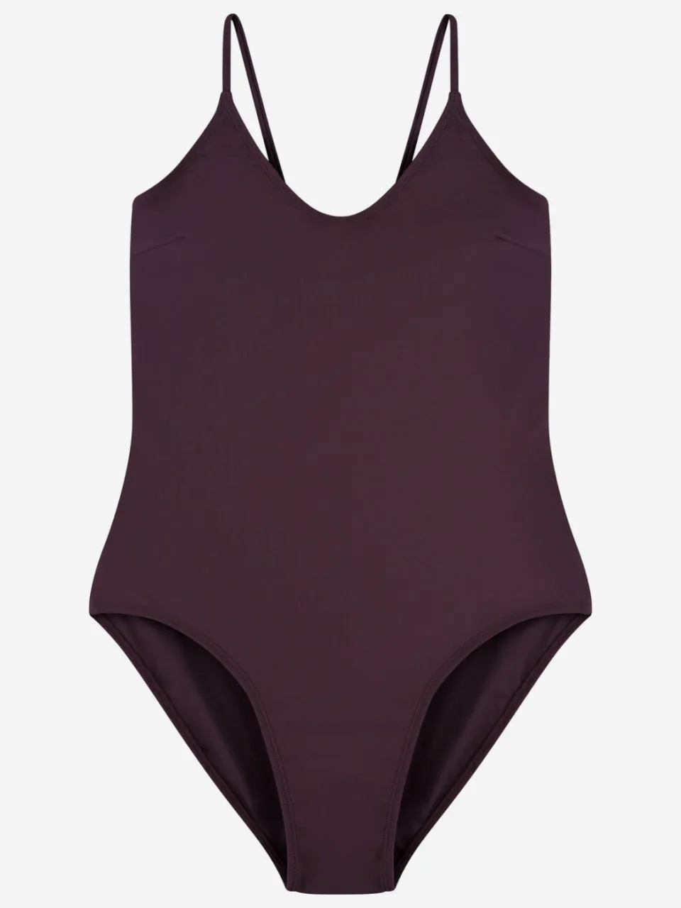 MATONA dames vegan Badpak V-Neck Aubergine, foto 2