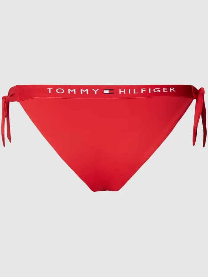 Tommy Hilfiger Bikinibroekje met zijdelingse rijgveters model 'ORIGINAL' rood, foto 2