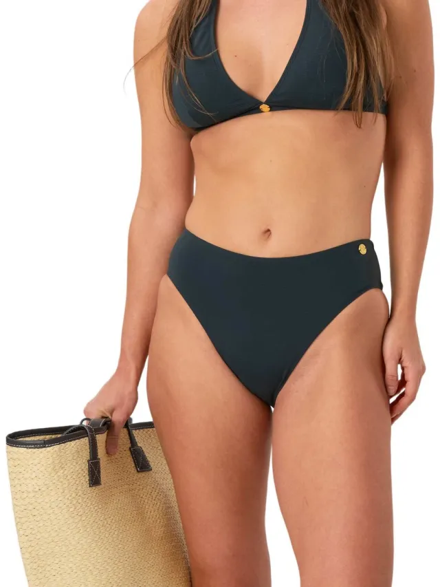 Seaside Hampton Bikini Classic Slip – Damesbikinionderdeel – smoked green