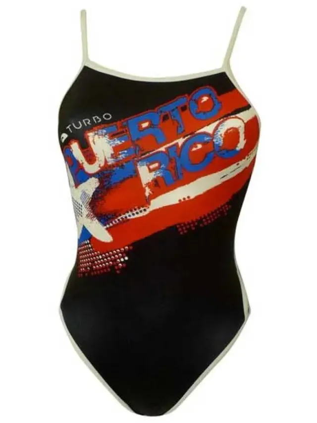 Turbo Puerto Rico Zwemkleding Zwart L Vrouw Black