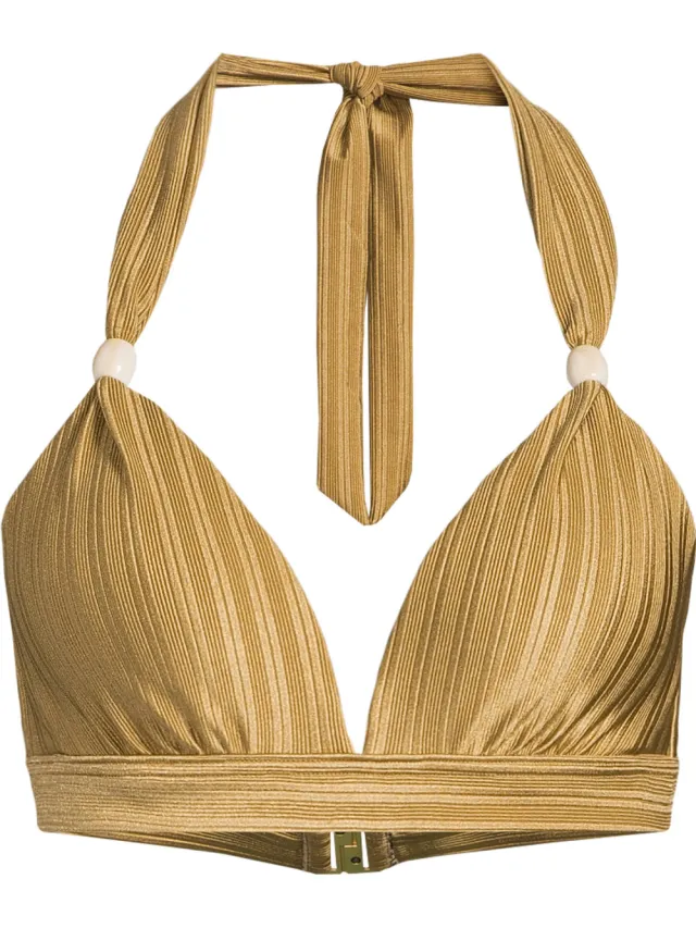 BEACHWAVE push-up bikinitop goud, foto 2