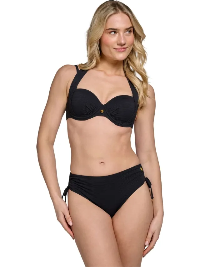Ten Cate Midi Bow Bikini Slip dames Zwart
