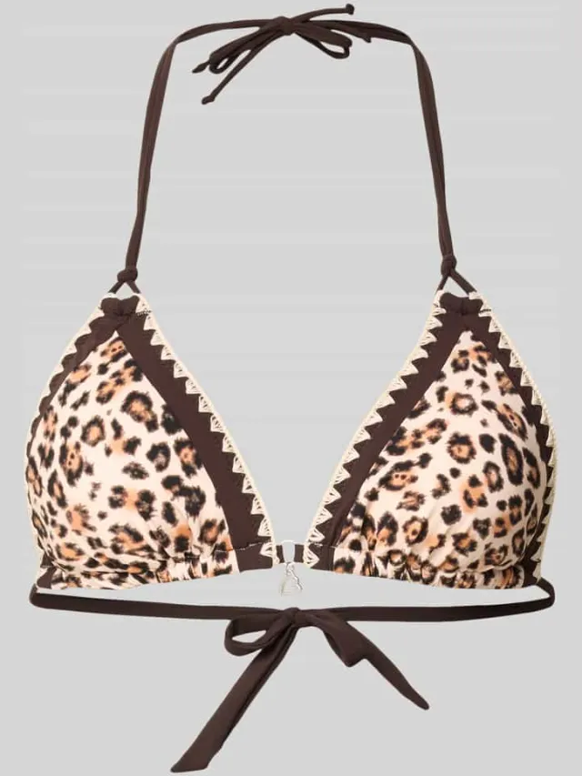 banana moon Bikini-bovendeel met vetersluiting model 'BLUCO SAVARI' Beige
