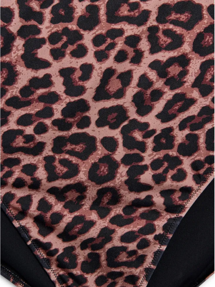 Zizzi high waist bikinibroekje CAANNE bruin, foto 5