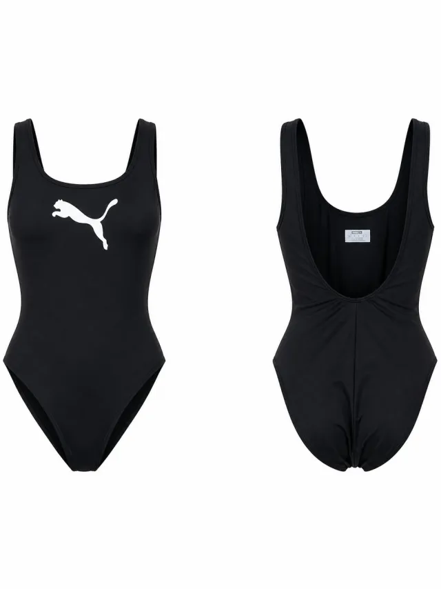 Puma classic swimsuit damesbadpak zwart-164