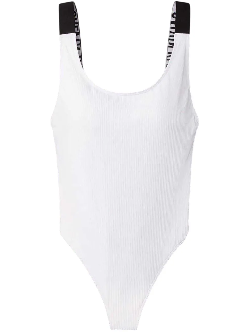 Calvin Klein Eendelig zwempak met ronde rug voor dames (Briljant wit), foto 2