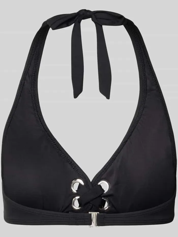 Michael Kors halter met vetersluiting model 'GROMMET' zwart, foto 2